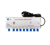 Amplificatore splitter TV via cavo regolabile 1 in 2/3/4/6/8 out, amplificatore di segnale antenna digitale da 20 dB(1 in 8 out)