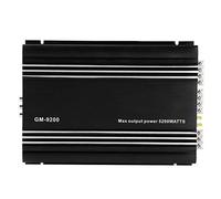 Amplificatore stereo per auto, 5200W Amplificatore di o a 4 canali 12V in lega di alluminio nero Auto Car HiFi Amplificatore stereo o per auto