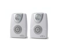 Amplificatore suoneria telefono VOCA RA01 (2 pezzi), amplifica fino a 105 dB con notifica LED per telefoni fissi, montaggio a parete, ideale per ambienti rumorosi e per non udenti