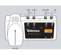 Amplificatore Televes 4 IN 1 OUT - 539220