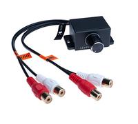 Amplificatore universale per auto audio basso RCA di controllo del volume a distanza | Compatibile con Audi BMW Fiat Ford Honda Hyundai Mazda Mini Mitsubichi Nissan Scion Smart Subaru Toyota Volvo VW