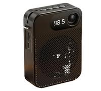 Amplificatore vocale, Amplificatore Vocale Portatile Con Microfono Auricolare, Microfono Altoparlante Personale Ricaricabile For Insegnanti, Guide Turistiche, Allenatori(Black-wireless)