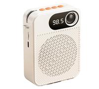 Amplificatore vocale, Amplificatore Vocale Portatile Con Microfono Auricolare, Microfono Altoparlante Personale Ricaricabile For Insegnanti, Guide Turistiche, Allenatori(White-wireless)