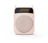 Amplificatore vocale, Amplificatore Vocale Portatile Da 15 W Microfono Cablato Audio Altoparlante Compatibile Guida For Istruttori For Insegnanti(Pink)