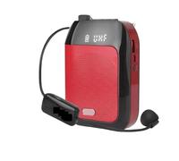 Amplificatore Vocale, Amplificatore vocale wireless Bluetooth UHF T9 portatile for l'insegnamento del microfono for guida turistica(Rot)