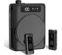 Amplificatore Vocale con Microfono Wireless, Altoparlante con Lavalier Microfono, Amplificatore Vocale Portatile per Insegnanti, Formazione, Yoga, Discorso, Riunioni, Guide Turistiche
