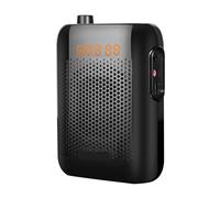 Amplificatore Vocale Da 20 W Con Microfono Wireless UHF For Lezioni Guidate Didattiche For Professori E Riunioni Altoparlante Megafono Portatile per l'Insegnamento(Noir)