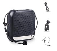 Amplificatore Vocale, Display Portatile Ricaricabile Amplificatore Vocale Personale, con Microfono Cuffia in Vita, per Insegnare Riunioni, Corsi di Formazione, Canto