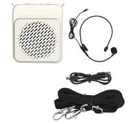 Amplificatore Vocale, E180M Amplificatore vocale portatile Microfono cablato Megafono da 4500 mAh for guida turistica dell'insegnante