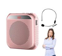 Amplificatore vocale 'insegnante, Guida turistica ricaricabile Amplificatore personale - amplificatori Altoparlante con cuffia microfono cablata, Guida turistica portatile per gli allenatori