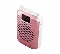 Amplificatore vocale, Microfono Altoparlante Accoppiamento Automatico Portatile Amplificatore Vocale Megafono Altoparlante Colonna Di Ricarica USB(Rose gold)