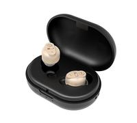 Amplificatore vocale per anziani Aiuto acustico ricaricabile nero