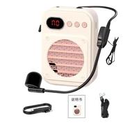 Amplificatore vocale per insegnanti, amplificatore vocale personale, altoparlante con microfono wireless, amplificatore vocale ricaricabile, 12 ore, amplificatore vocale personale per professo