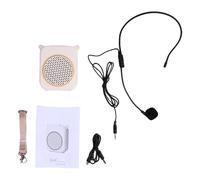 Amplificatore Vocale Portatile, 10W PA per Insegnanti Guide Turistiche | Audio in streaming wireless e USB, microfono a fascia per voci nitide, custodia compatta 107x94x36 mm