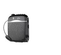 Amplificatore Vocale Portatile, Amplificatori vocali wireless T21 2.4G Altoparlante Bluetooth 5.0 Guida turistica for insegnanti della scuola 20W(Noir)