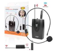 AMPLIFICATORE VOCALE PORTATILE CON MICROFONO AD ARCHETTO WIRELESS VHF 30MT W737