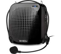 Amplificatore Vocale Portatile Con Microfono Cuffia 15W Batteria Ricaricabile 20