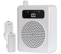 Amplificatore vocale portatile con microfono lavalier, 2000mah Batteria ricaricabile 10W Sistema PA mini wireless amplificatore vocale per insegnanti guida turistica, allenatori, presentatori