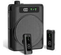 Amplificatore vocale portatile con microfono lavalier, ricaricabile 2000mah Batteria Sistema PA amplificatore vocale mini per insegnanti, guida turistica, allenatori, presentatori
