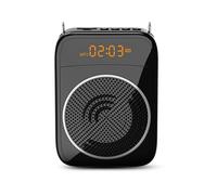Amplificatore Vocale Portatile Da 15 W Microfono Cablato Audio Altoparlante Compatibile Guida For Istruttori For Insegnanti per l'Insegnamento(Noir)