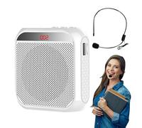 Amplificatore vocale portatile, ricaricabile, altoparlante per guida turistica, amplificatore personale, amplificatore portatile con microfono cablato, cuffie per insegnanti, riunioni, guide