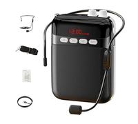 Amplificatore vocale ricaricabile, altoparlante portatile con batteria a lunga durata, regolabile, insegnamento, allenamento, canto, coaching, presentazioni all'aperto