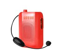 Amplificatore vocale wireless con microfono auricolare - Altoparlante vocale personale da 20 W ricaricabile Mini Pa System microfono portatile con altoparlante per insegnanti all'aperto ecc (colore