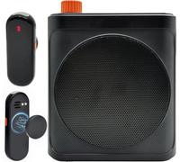 Amplificatore vocale wireless con microfono lavalier wireless, altoparlante portatile megafono con doppio microfono Lavalier con clip da bavero Bluetooth per insegnanti, streaming, lezioni, discorso