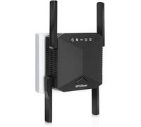 Amplificatore WLAN 1200 Mbit/s, ripetitore WiFi, dual-band 5 GHz e 2,4 GHz, ripetitore WiFi con WPS, amplificatore Internet WiFi, compatibile con tutti i dispositivi WiFi, extender con porta LAN/WAN