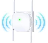 Amplificatore WLAN 1200 Mbit/s, ripetitore WiFi, dual-band 5 GHz e 2,4 GHz, ripetitore WiFi con WPS, amplificatore Internet WiFi, compatibile con tutti i dispositivi WiFi, extender con porta LAN/WAN