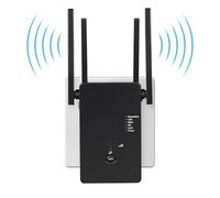 Amplificatore WLAN da 1200 Mbit/s, ripetitore WLAN, Amplificatore di segnale WiFi a doppia banda con 4 antenne esterne e amplificatore Internet con porta LAN/WAN.