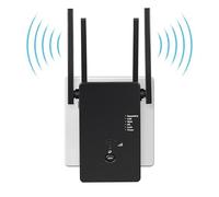 Amplificatore WLAN da 1200 Mbit/s, ripetitore WLAN, amplificatore di segnale WiFi a doppia banda con 4 antenne esterne e Internet Booster con porta LAN/WAN.