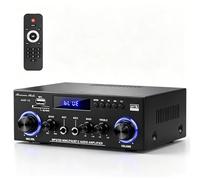 Amplificatori Bluetooth AMP-10 RMS 50WX2 ricevitori amplificatori stereo per altoparlanti domestici 2.0 canale Max 600W uscita Mini amplificatore di potenza w/FM Radio, Echo, MIC, USB, ingresso SD