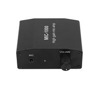 Amplificazione Microfono AMP Ad Alto Guadagno Mic Amplificazione 1000X Amplificazione ALC Controllo a Livello Automatico 3,5 Mm con Shell in Lega di Alluminio Premium per la