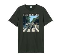 Amplified Abbey Road Maglietta The Beatles Adulto Unisex (L) (Carbone)