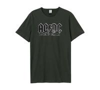 Amplified Back In Black Maglietta AC/DC Adulto Unisex (GD1287)