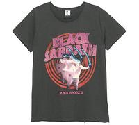 Amplified Black Sabbath Paranoid - Maglietta da Donna Grigio L