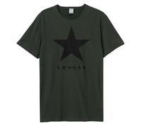 Amplified Black Star Maglietta David Bowie Adulto Unisex (GD1294)