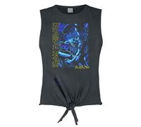 Amplified Blue Monster Top Iron Maiden Senza Maniche Donna (GD2947)