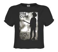 Amplified Boys Don't Cry Maglietta Corta The Cure Donna (GD2741)