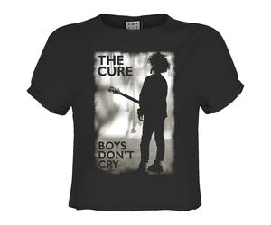 Amplified Boys Don't Cry Maglietta Corta The Cure Donna (GD2741)