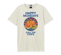 Amplified Call The Cops Maglietta Happy Mondays Adulto Unisex (GD4135)