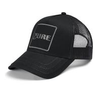 Amplified Cappellino da baseball Trucker con chiusura a scatto regolabile, traspirante, The Cure, nero-grigio, Taglia unica