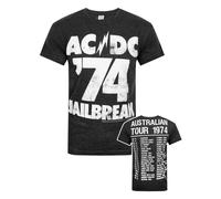 Amplified Clothing Ac/Dc Jailbreak 74 Uomini Piccolo T-shirt a maniche corte