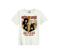 Amplified Clothing Bianco Motley Crue T-shirt a maniche corte Uomini