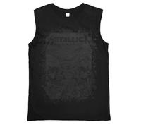 Amplified Clothing Grigio Metallica T-shirt senza maniche Uomini