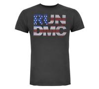 Amplified Clothing Grigio Run Dmc Diamante Logo T-shirt a maniche corte Uomini