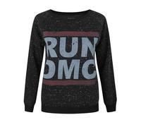 Amplified Clothing Grigio Run Dmc Logo Felpa Donne