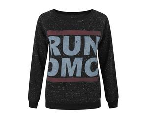 Amplified Clothing Grigio Run Dmc Logo Felpa Donne