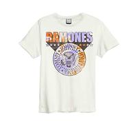 Amplified Clothing Ramones 'Tie Dye Shield' (Natural) T-Shirt (Small)